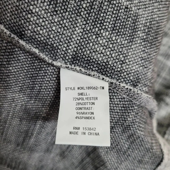 MELLODAY Women's Cardigan Jacket Collared Pocket Open Front Gray Size S Small - Picture 4 of 6